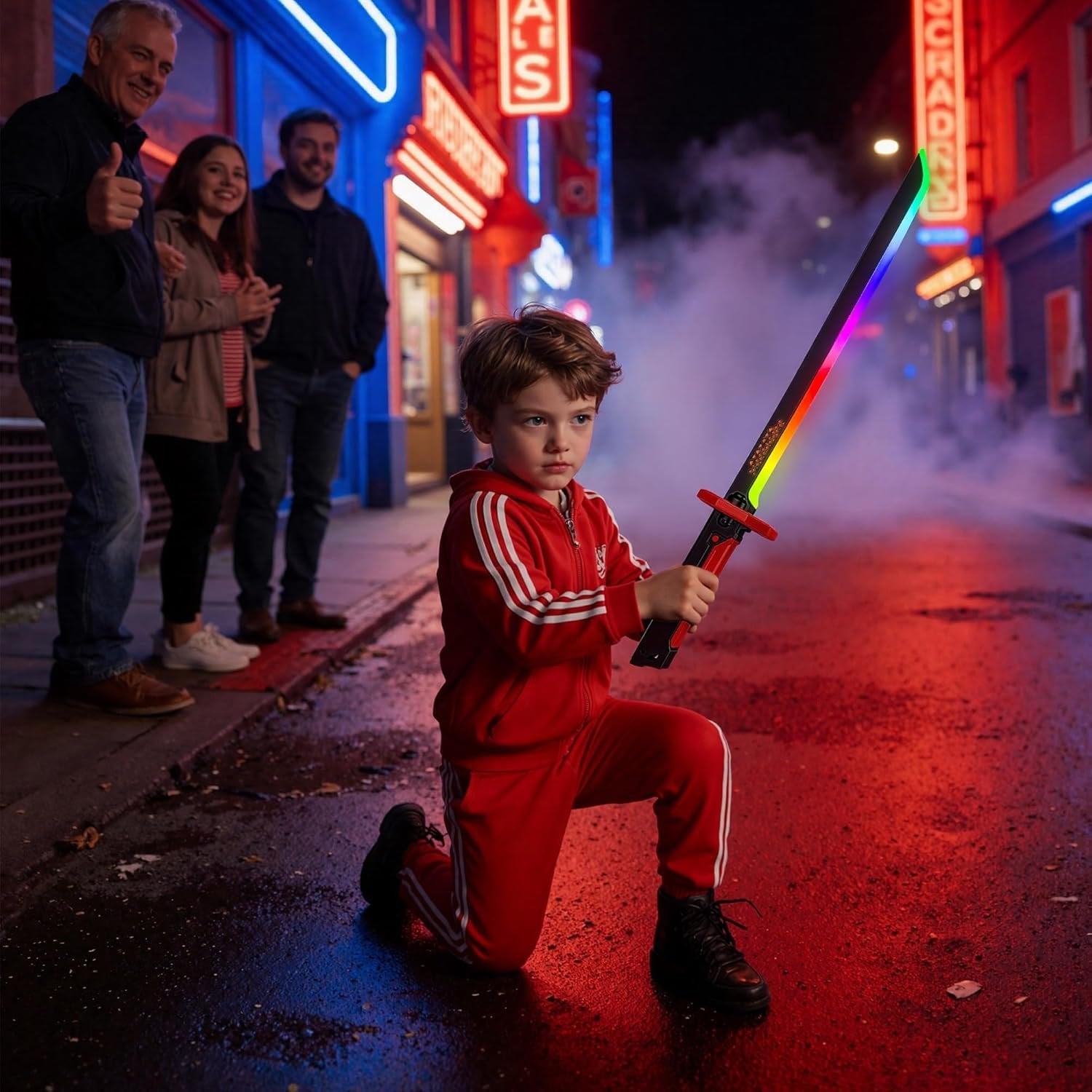 Lightsaber Spark Sword with Mist | RGB toy sword