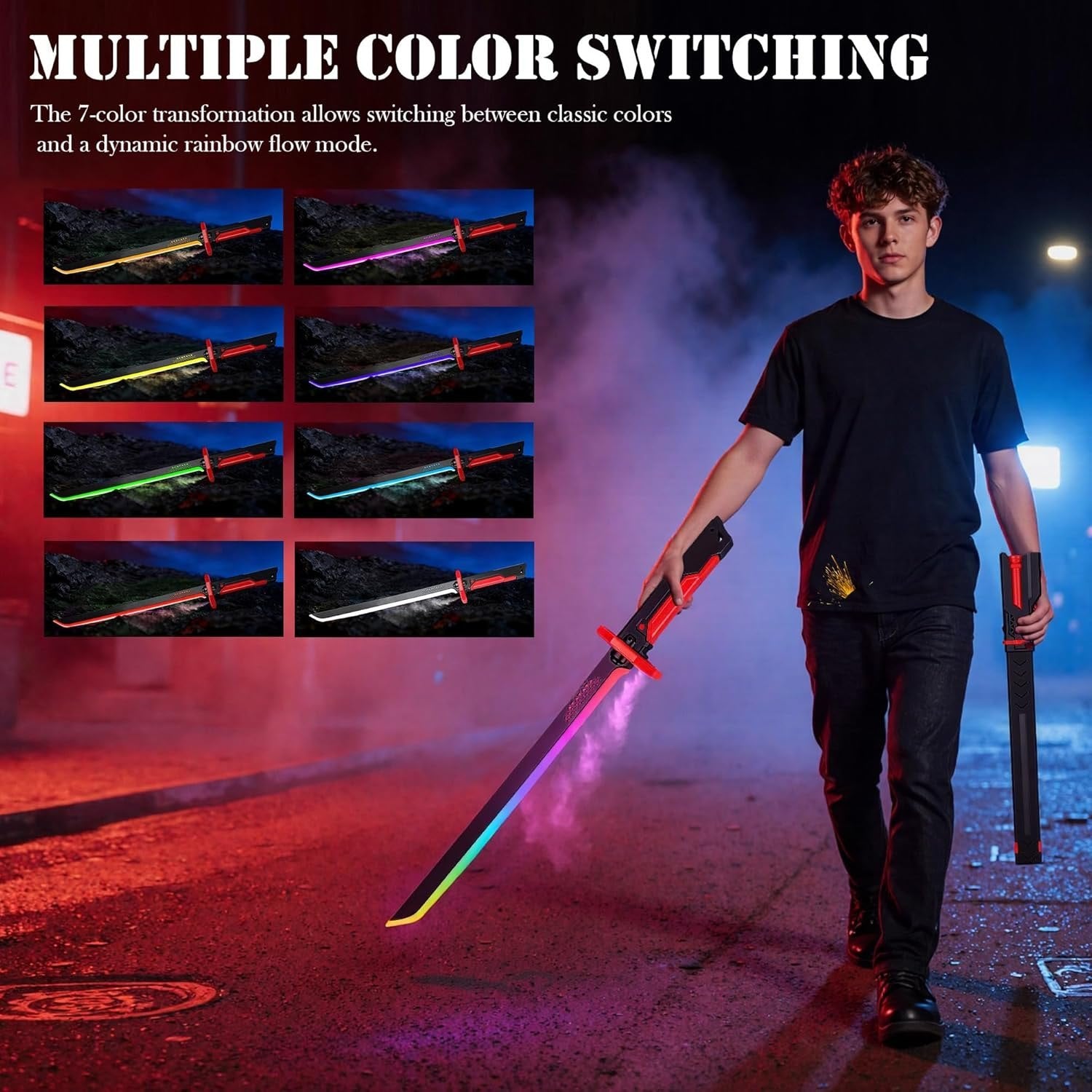 Lightsaber Spark Sword with Mist | RGB toy sword