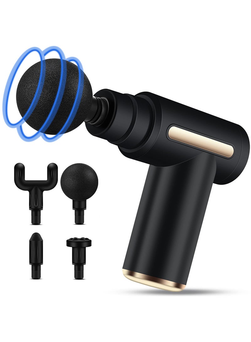 Massage Gun - Deep Tissue Handheld Massager with 4 Heads & LCD Display