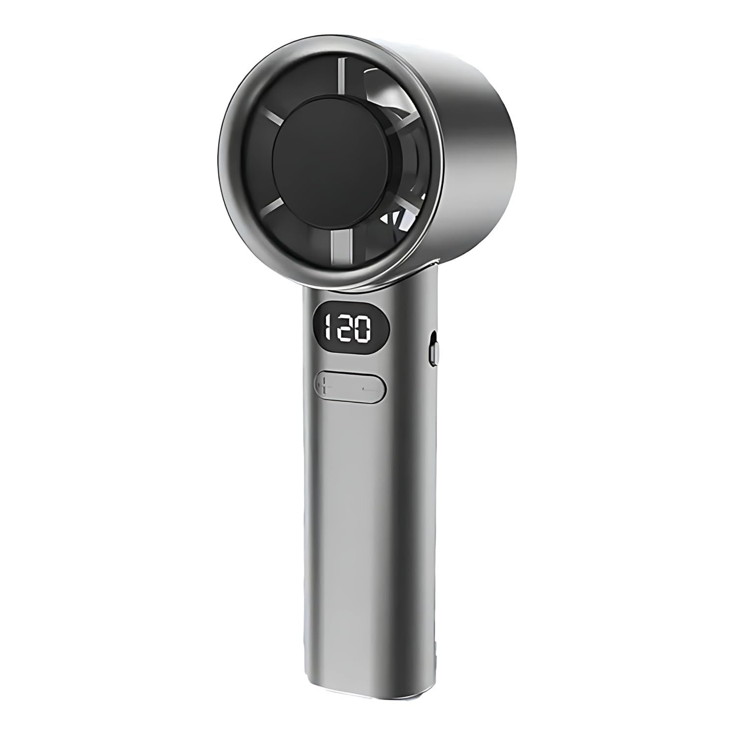 Portable Handheld Fan – 4000mAh Battery, 7.8m/s Turbo Wind, Digital Display | USB-C Fast Charging | For Travel, Outdoor & Desk