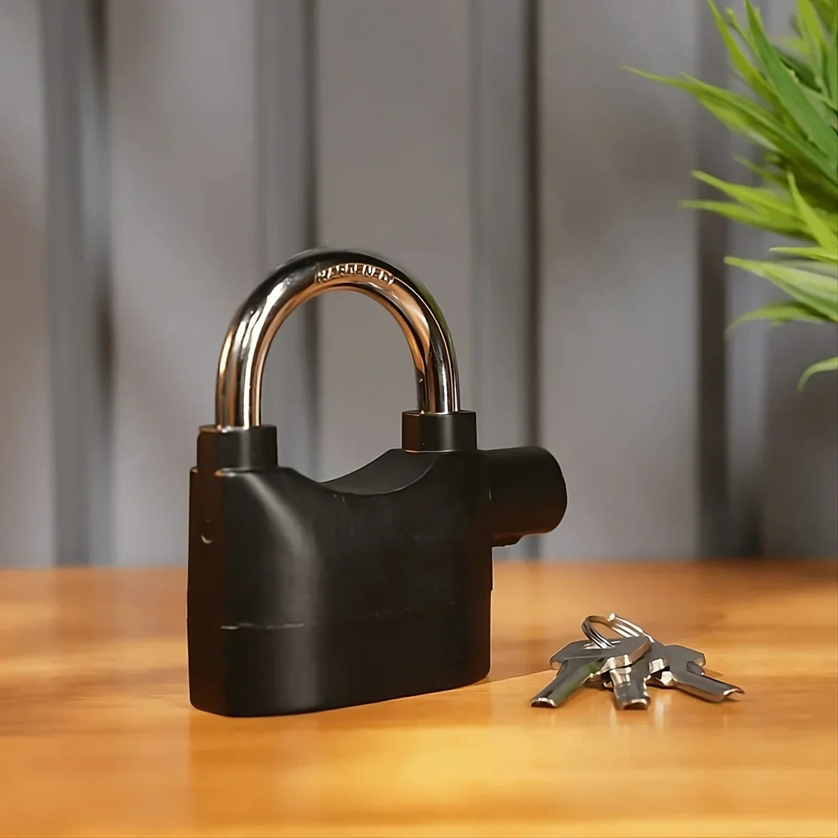 110dB Siren Alarm Padlock – Anti-Theft Security Lock with 3 Keys | For Bike, Motorcycle, Home, Gate & Cycle