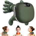 Electric Neck & Shoulder Massager with Heat – Shiatsu Hand-Shaped Deep Tissue Kneading Massager for Neck, Back & Legs