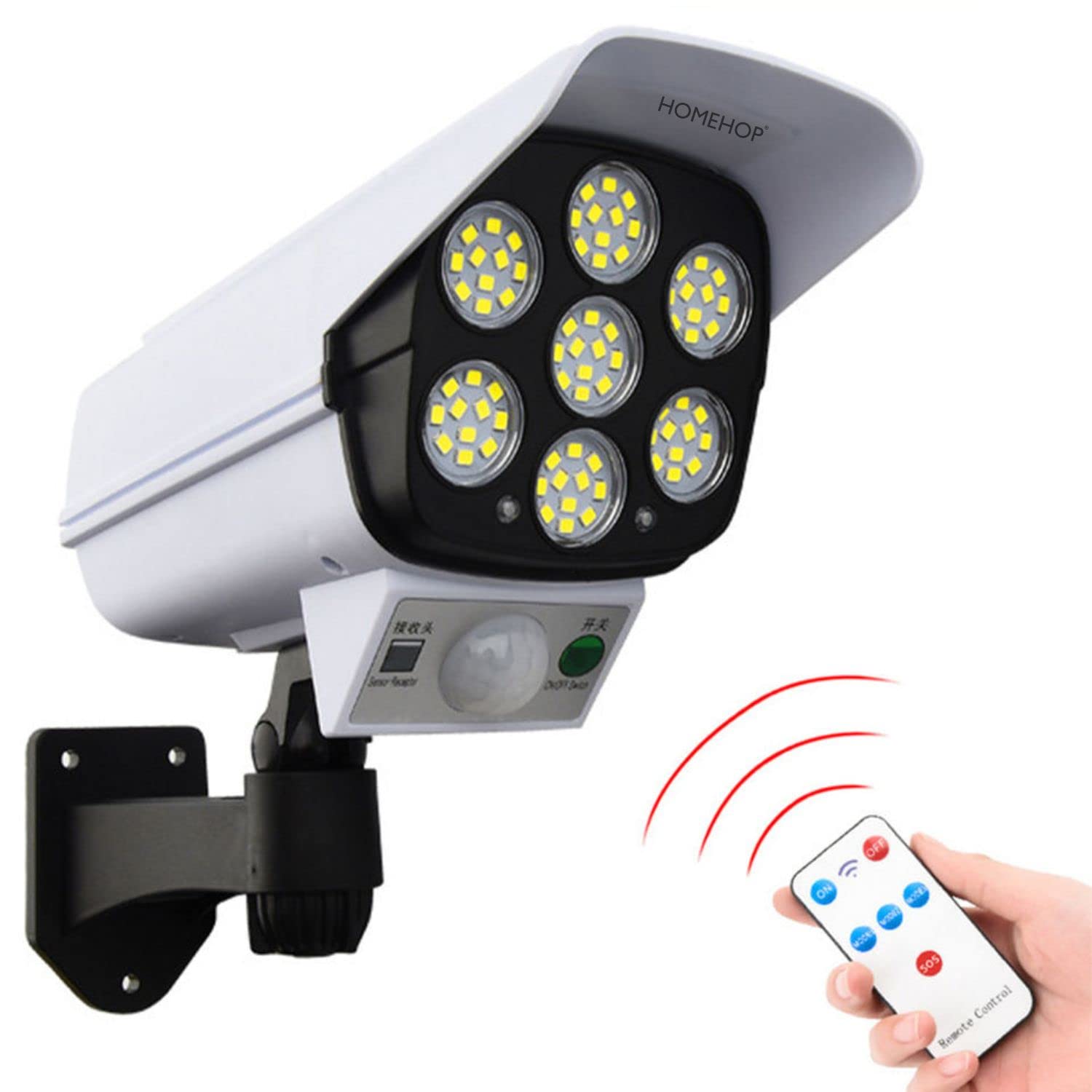 Homehop solar dummy camera light with remote control product view