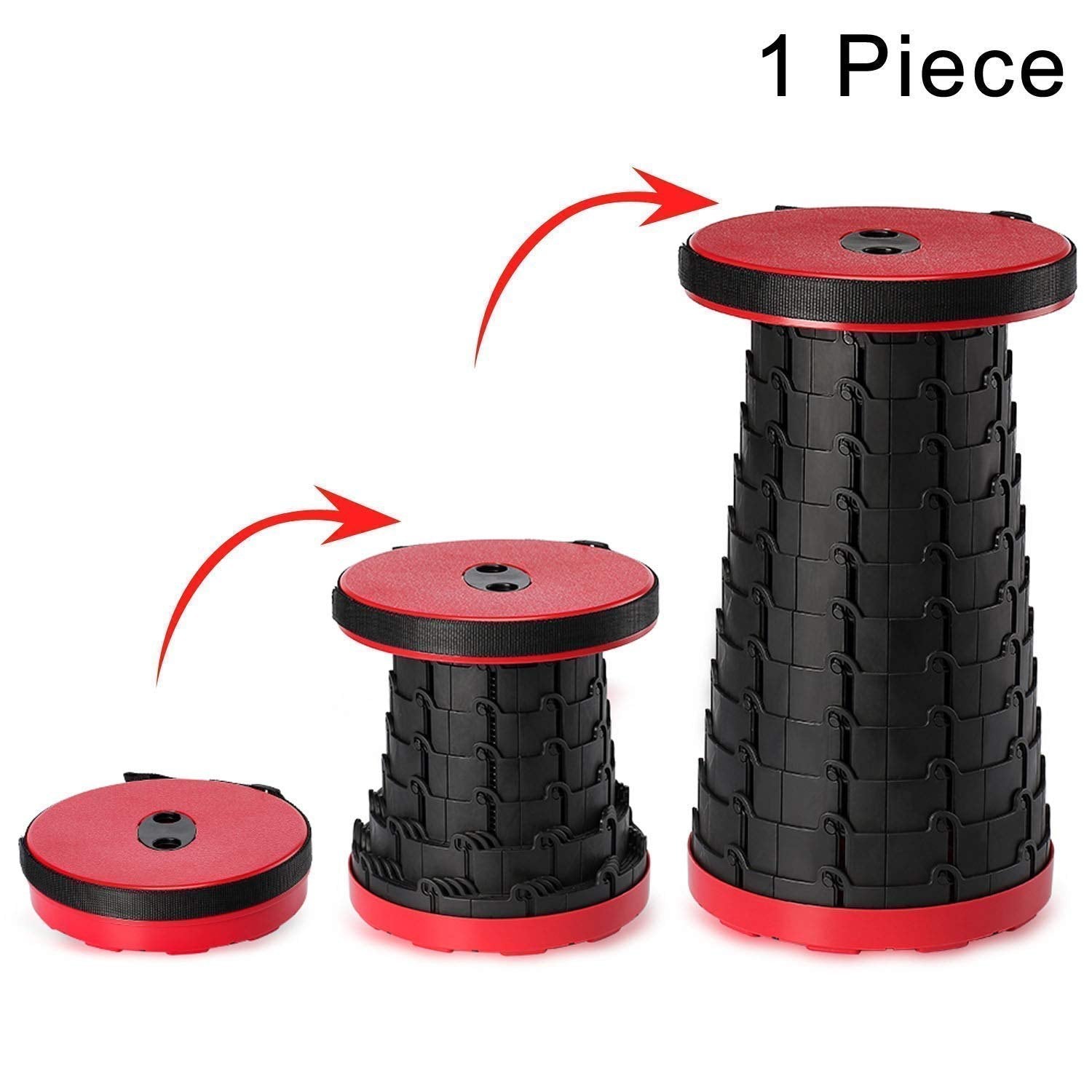 Portable Folding Stool – Adjustable Retractable Outdoor Travel Seat