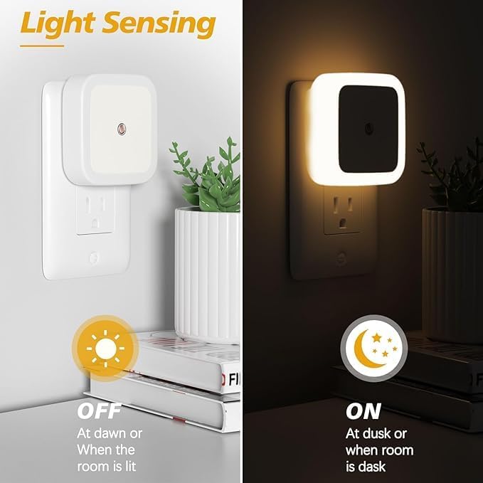 LED Plug-In Night Light with Dusk to Dawn Sensor