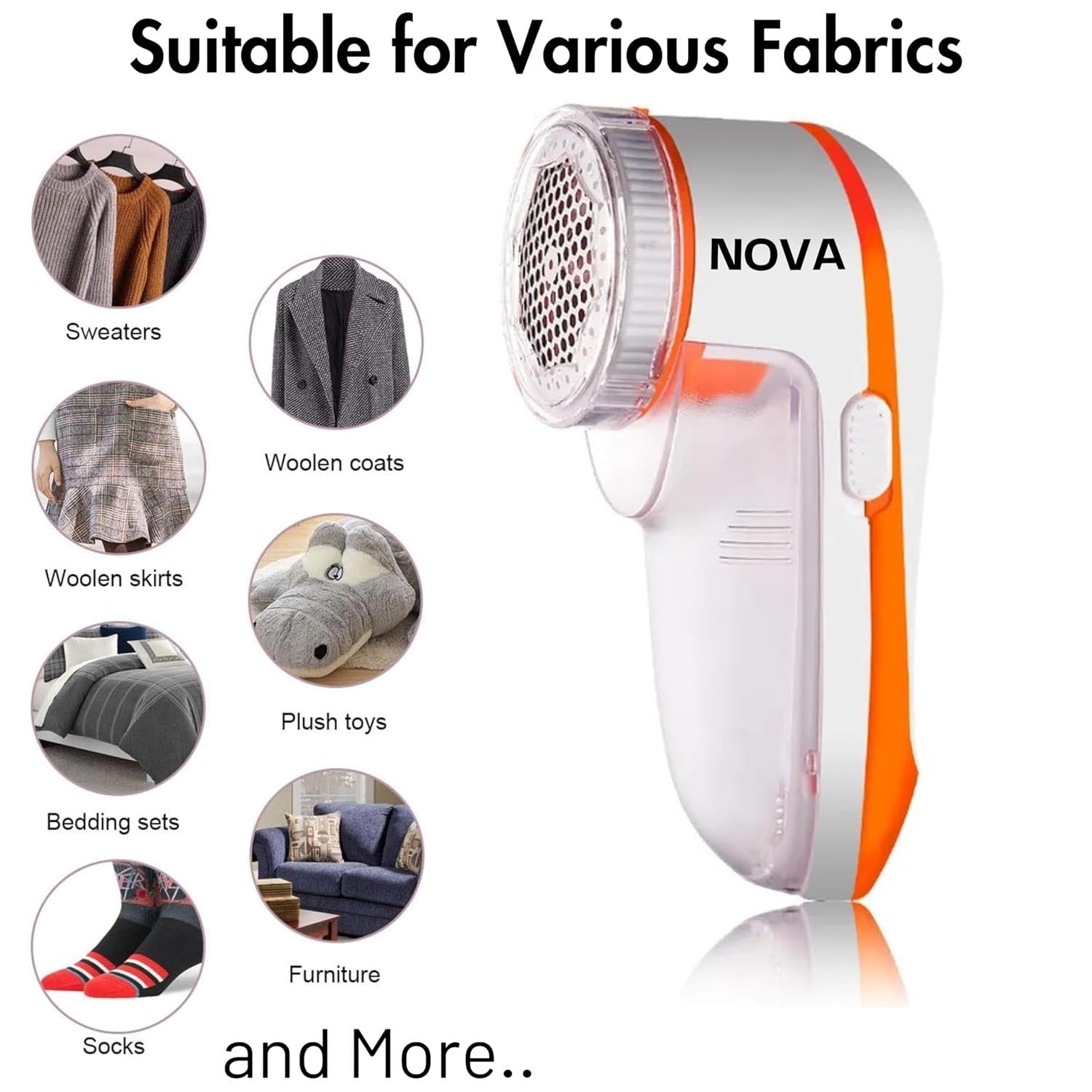Nova lint remover suitable for various fabrics sweaters coats bedding furniture