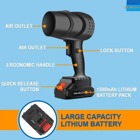 24V Powerful Cordless Air Blower – Rechargeable Portable Dust Cleaner