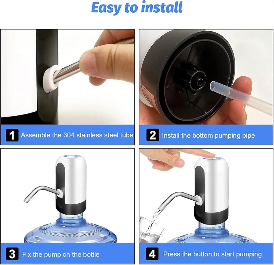Electric water dispenser pump hygienic hydration health