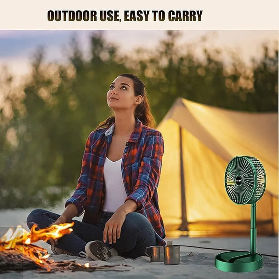 Foldable USB Desktop Fan – Portable Rechargeable Table Fan with 3 Speed Settings