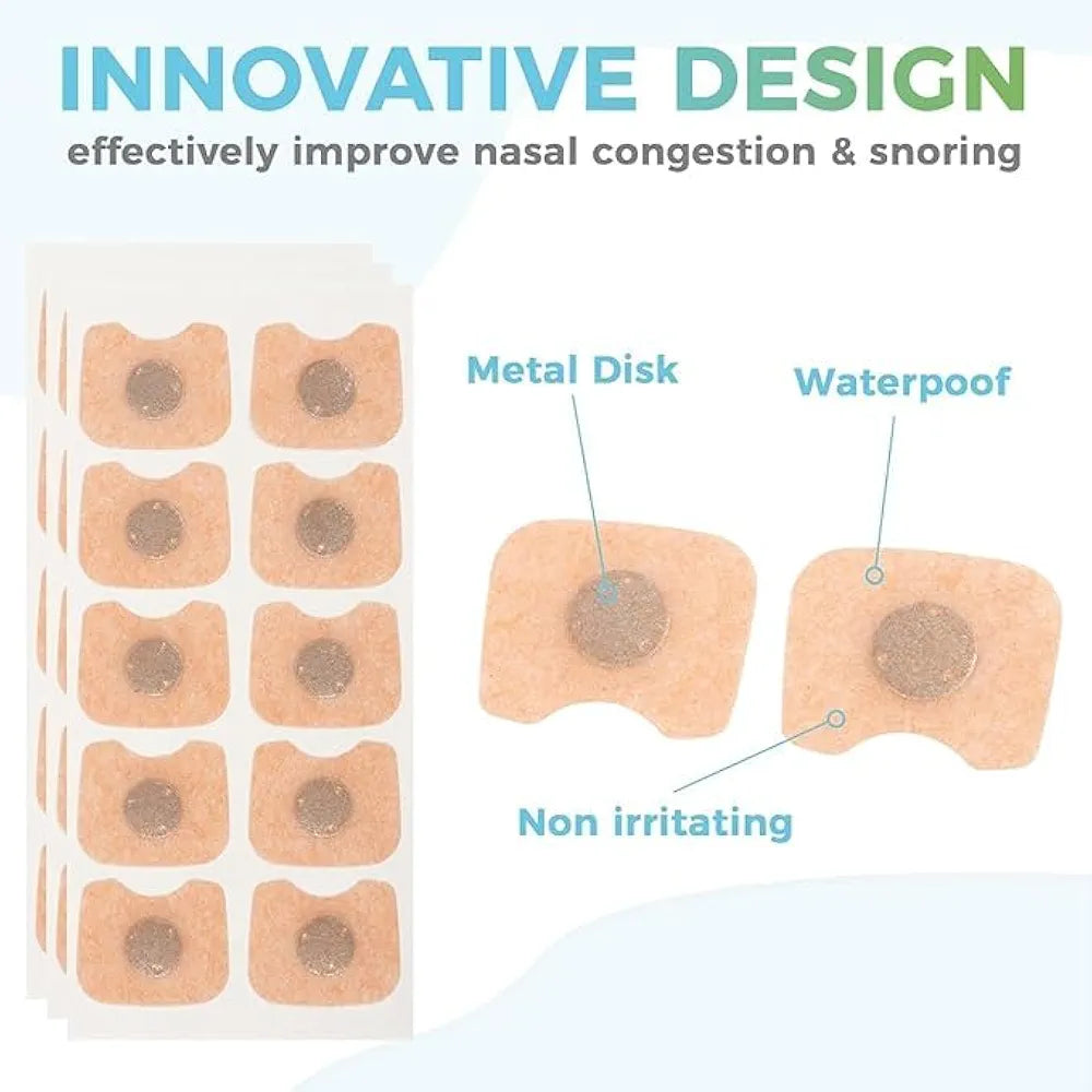 Magnetic nasal dilator innovative design metal disk waterproof non-irritating