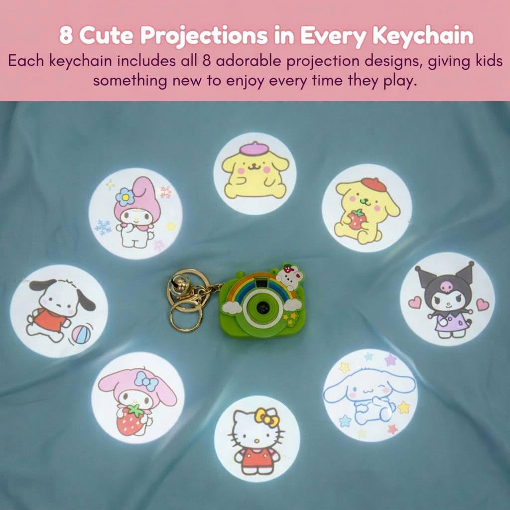 Cartoon Projection Camera Keychain