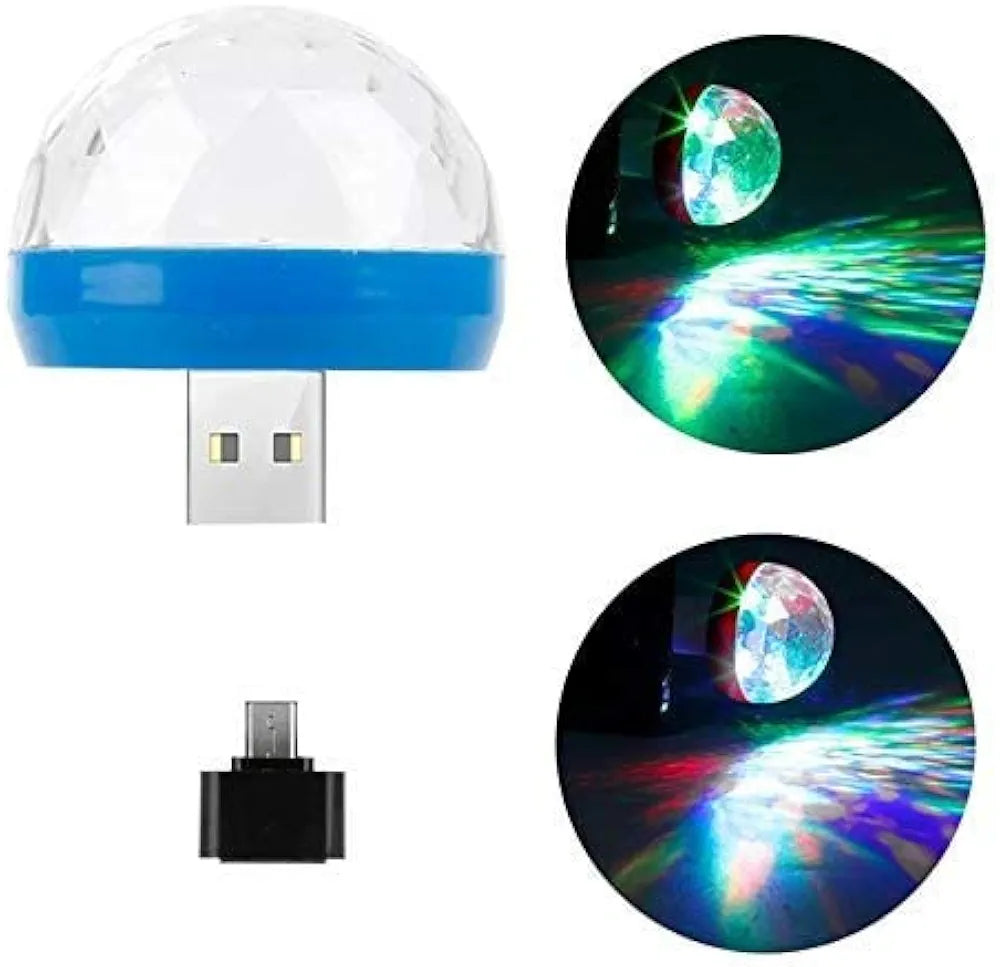 Mini USB Disco Ball Lamp colour variants