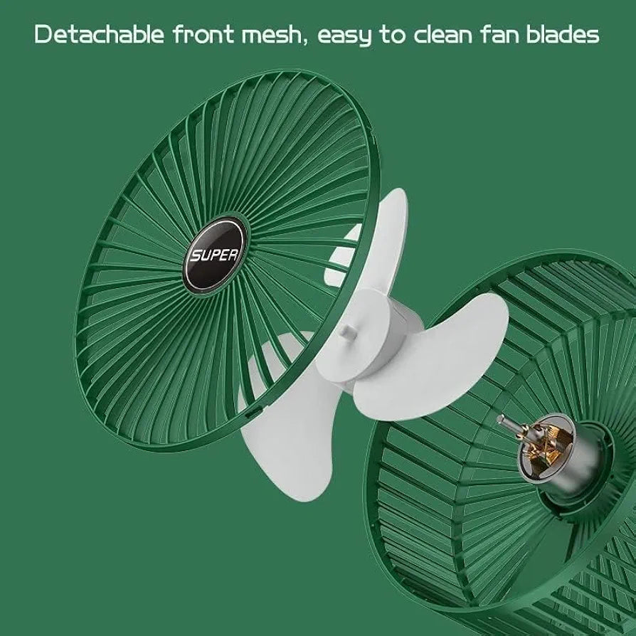 Foldable USB Desktop Fan – Portable Rechargeable Table Fan with 3 Speed Settings