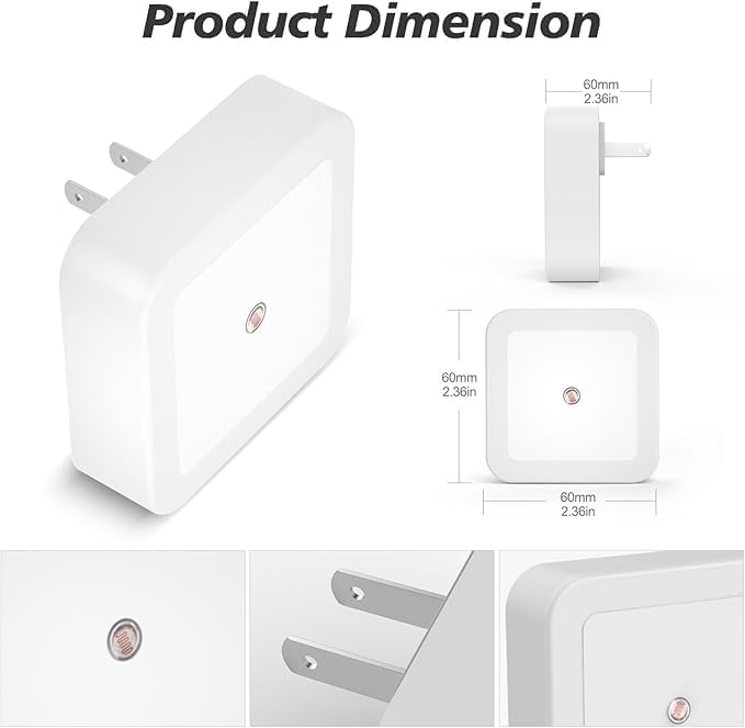 LED Plug-In Night Light with Dusk to Dawn Sensor