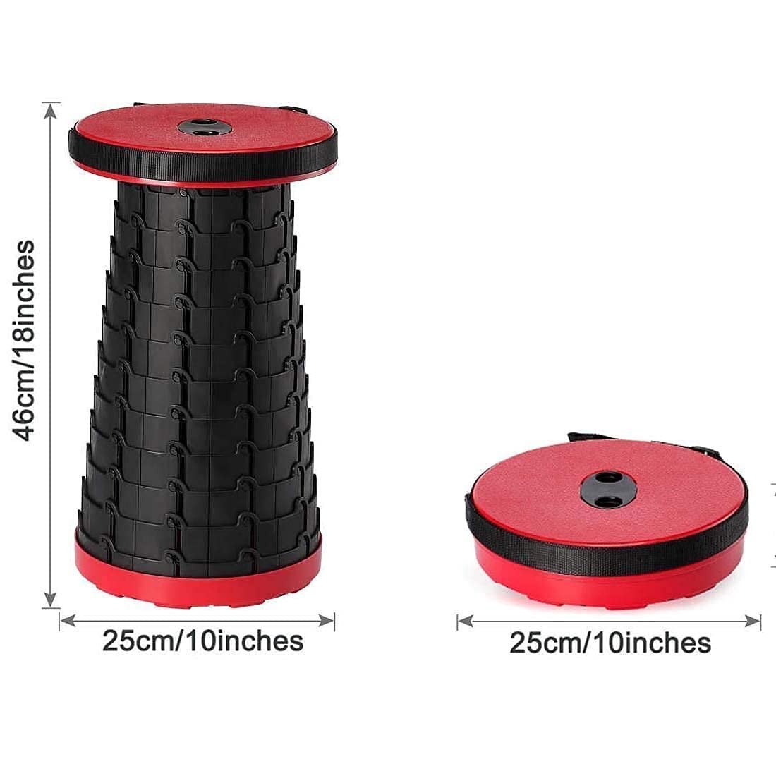 Portable Folding Stool – Adjustable Retractable Outdoor Travel Seat