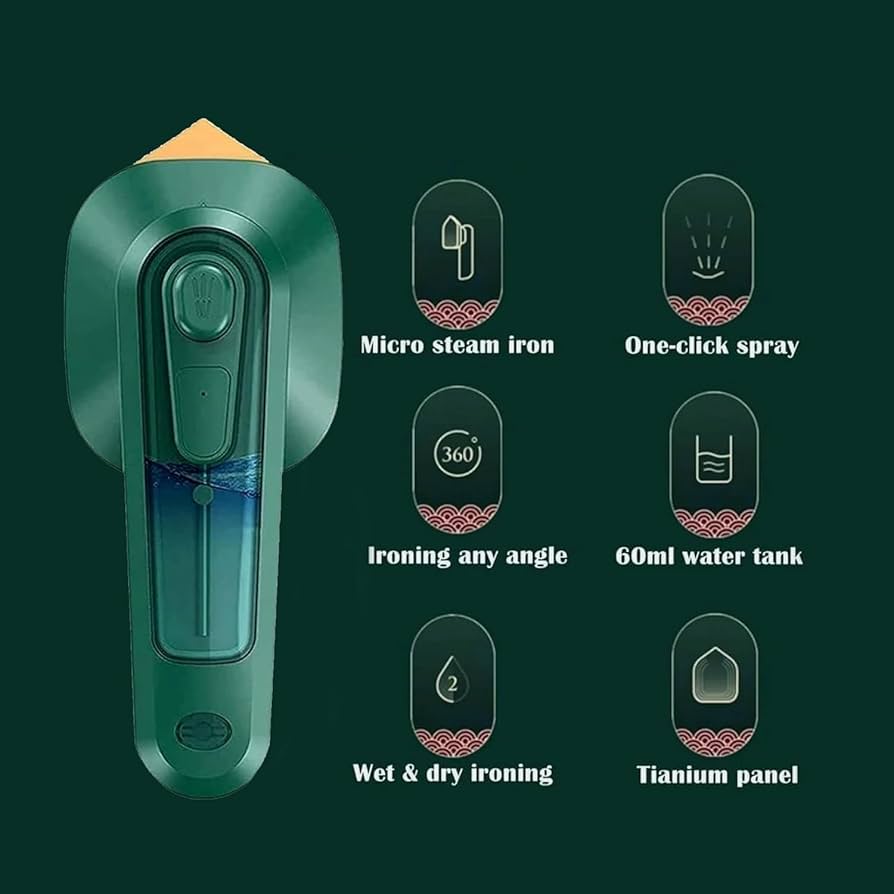 Portable Dry & Wet Steam Iron with Spray