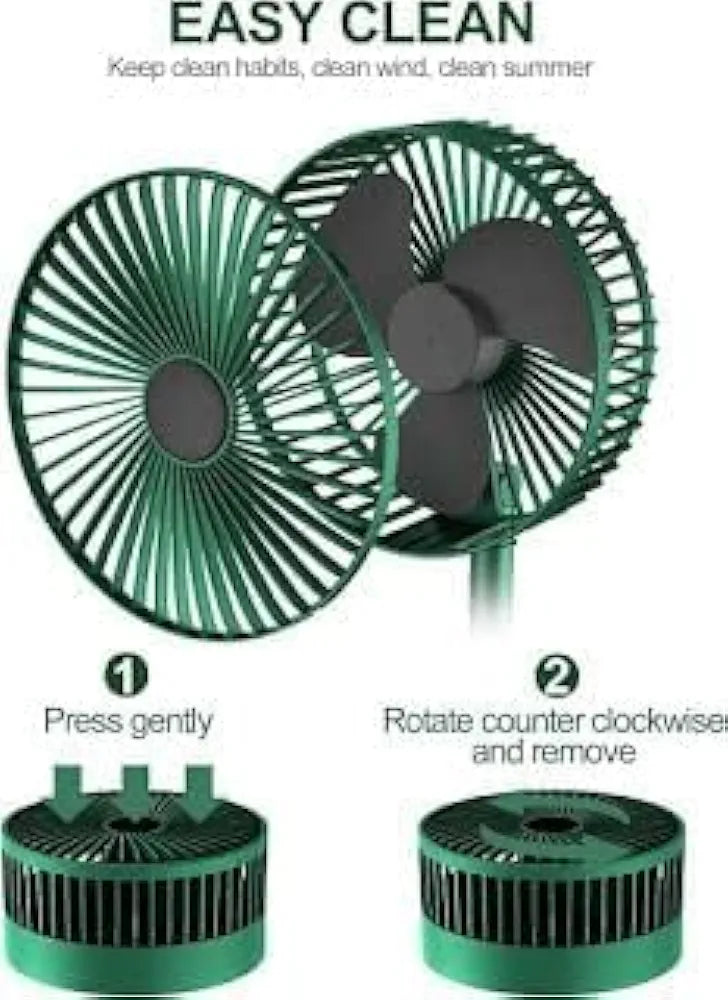 Foldable USB Desktop Fan – Portable Rechargeable Table Fan with 3 Speed Settings
