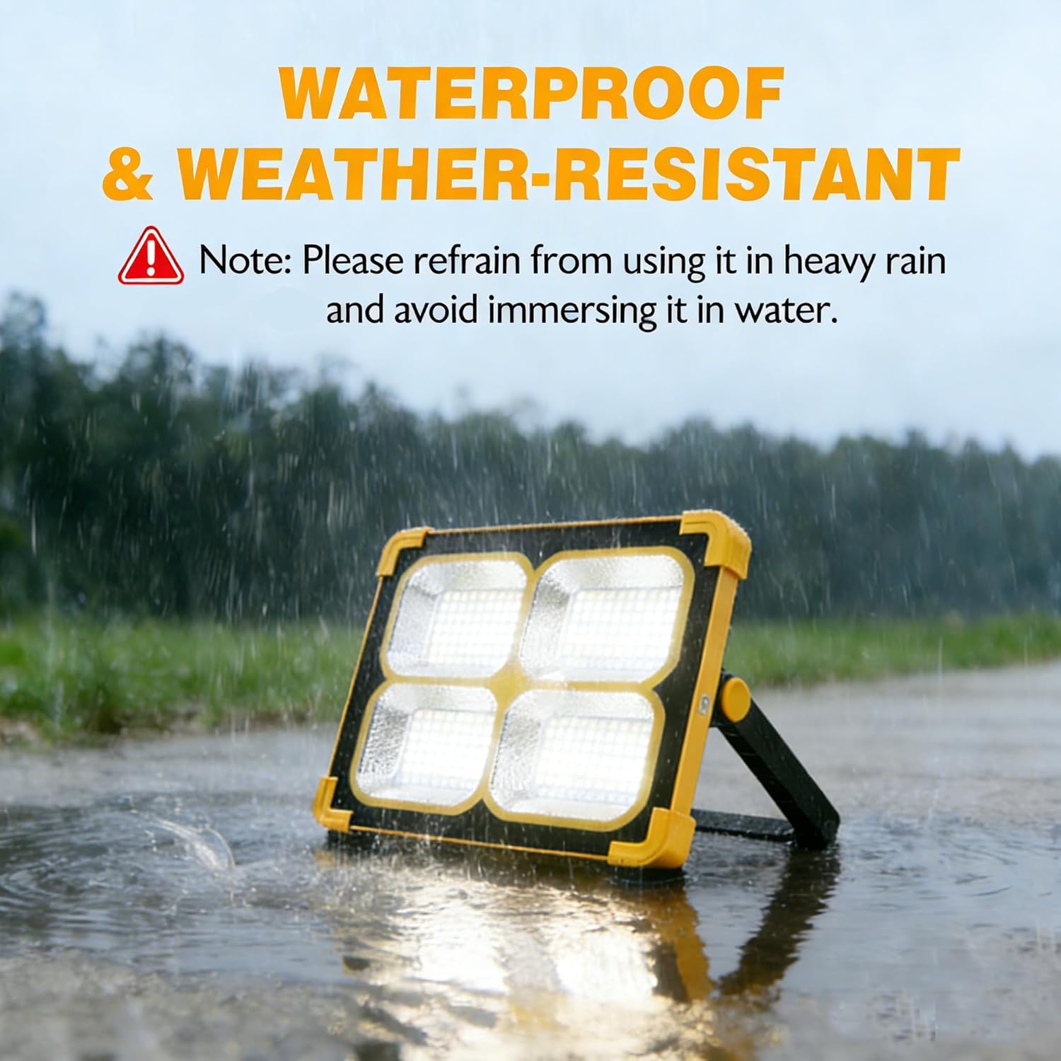 Solar LED work light lifestyle use