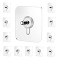 Adhesive Wall Hooks – No Drill, Max 5kg Load | Pack of 25