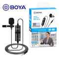 BOYA BY-M1 Professional Collar Mic – Universal Lavalier Microphone for Mobile, DSLR & PC